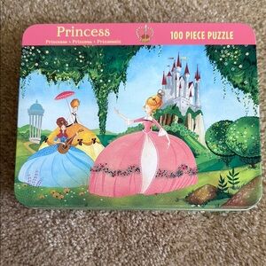 Mudpuppy Princess 100 Piece Puzzle - in metal tin-all pieces confirmed